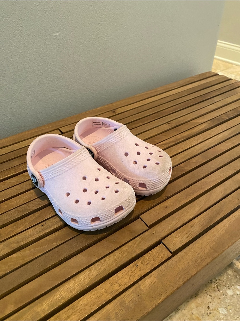 CROCS Kids' Pastel Pink Classic Clog